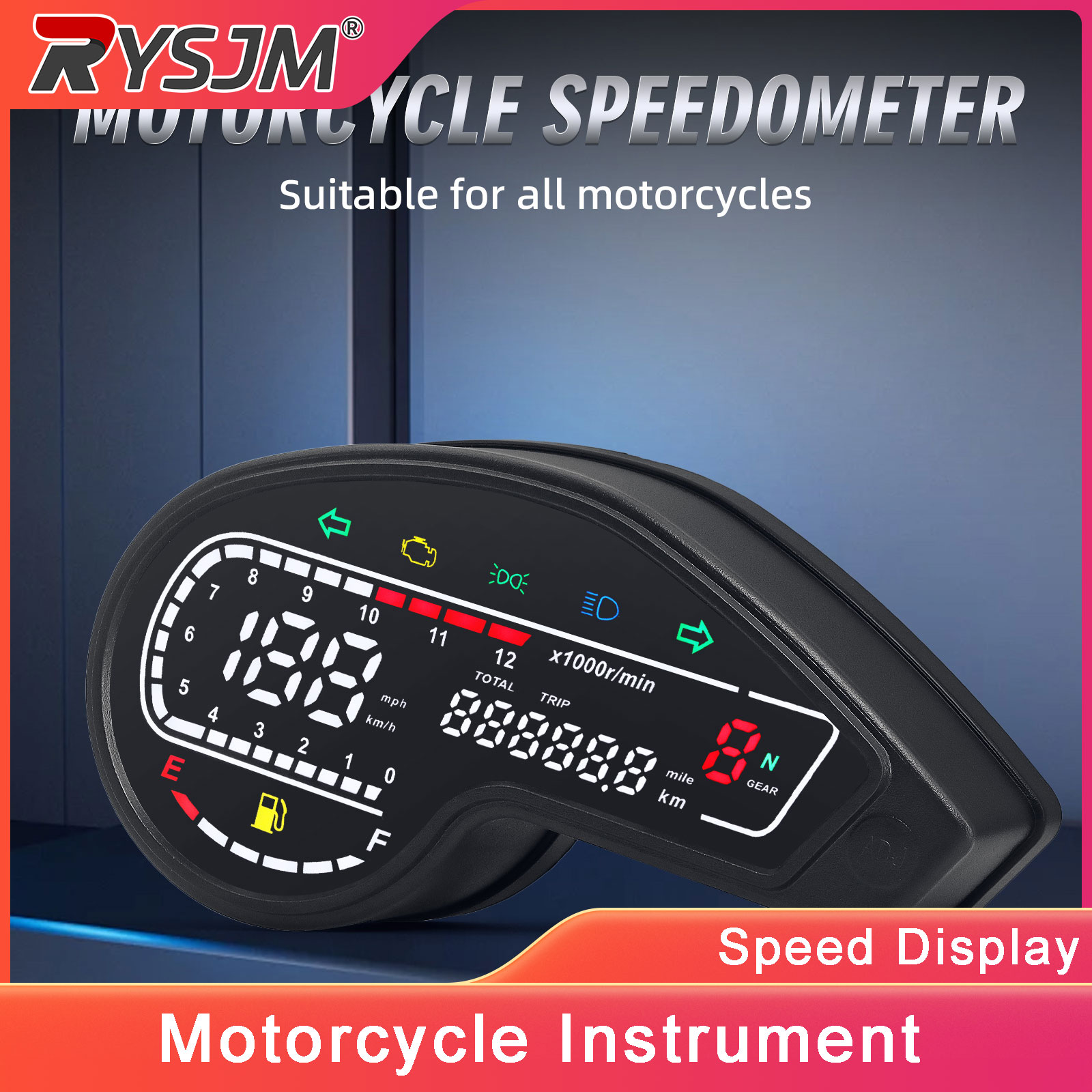 Motorcycle Gear Levels - Compteur de vitesse numérique LED pour