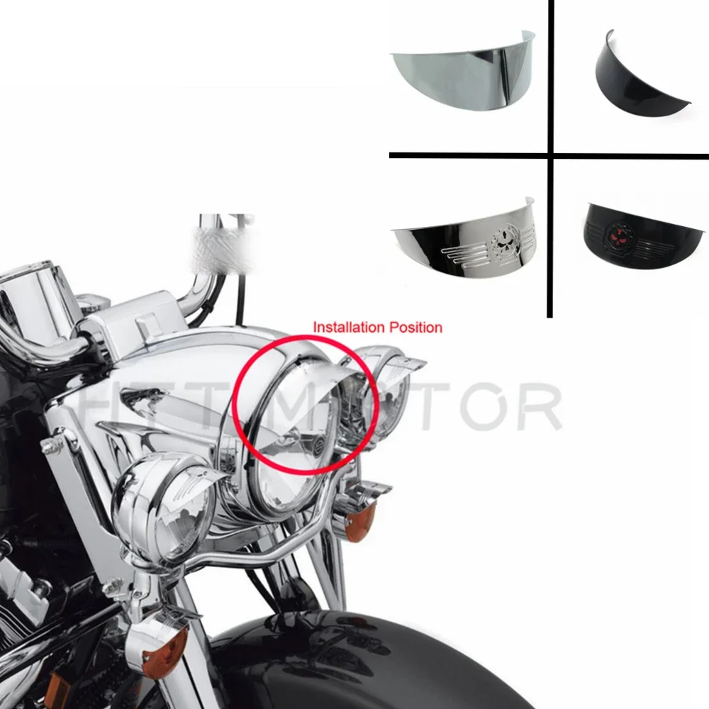 Motorcycle Gear Xl - Visière de phare noire de 7