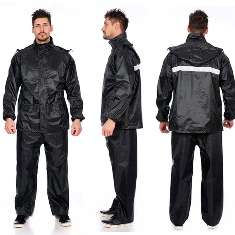 Motorcycle Gear Women Pants - Imperméable de moto noir pour adultes,
