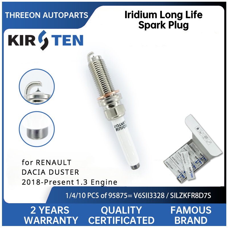 Bosch Spark Plug Iridium - Bougie d'allumage KIRSTEN Iridium pour Renault,