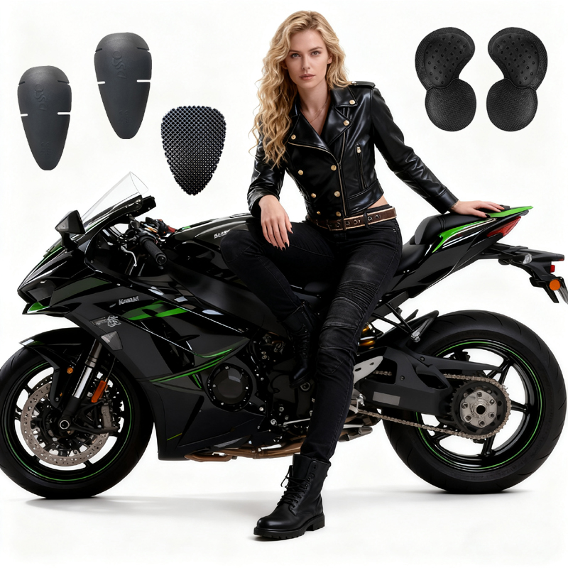 Jean de moto noir pour femmes, - Motorcycle Gear Women Pants avis et prix