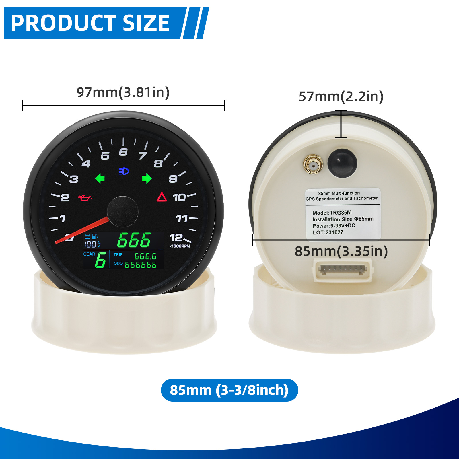 Jauge multifonctionnelle GPS 8 - Motorcycle Gear Levels avis et prix