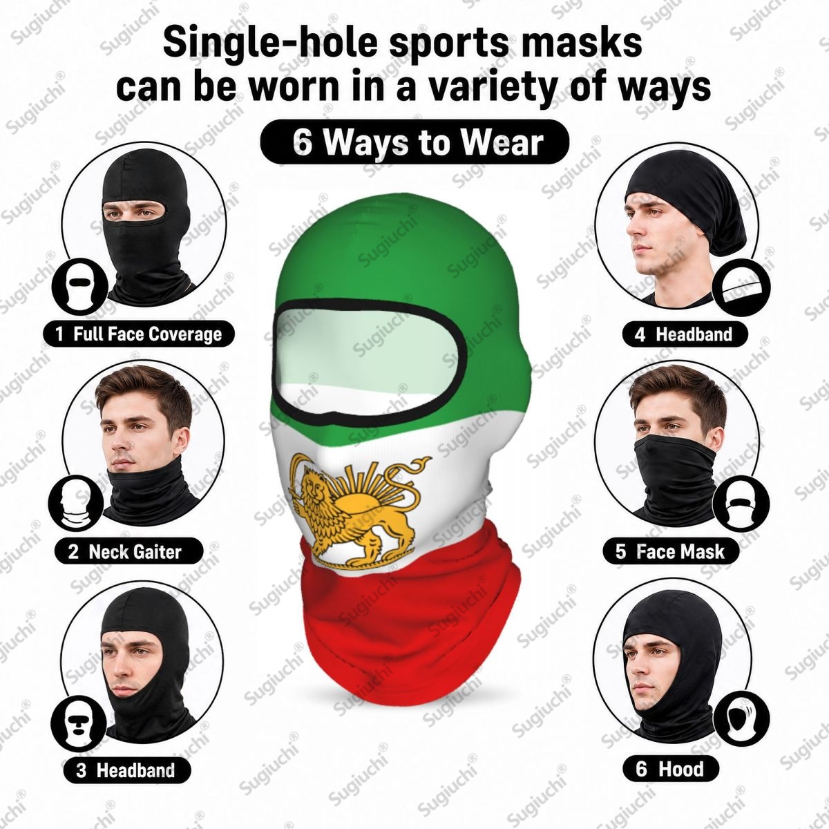 Balaclava Iran Persia Lion pou - Helmet Full Face avis et prix