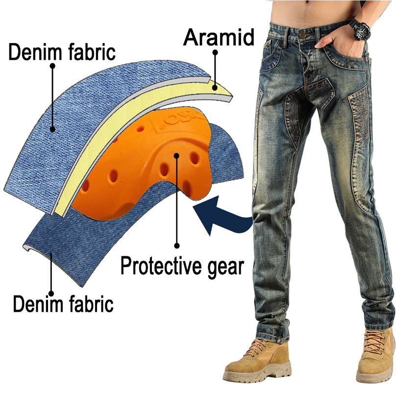 Kevlar moto jean hommes aramid - Motorcycle Gear Japan avis et prix