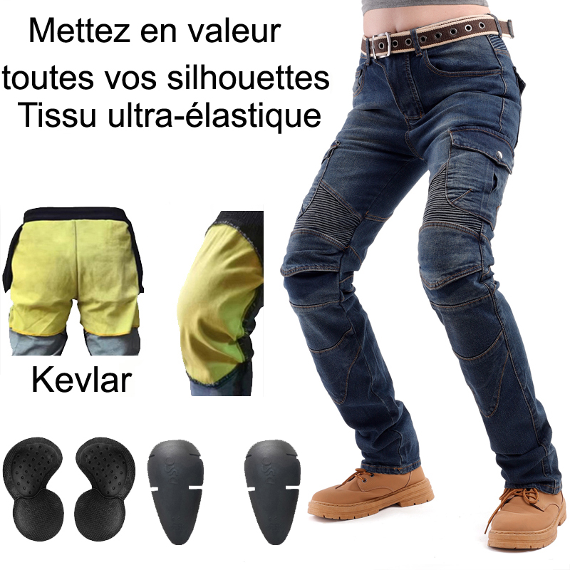 Jean de moto pour femme en Kev - Motorcycle Gear Women Pants avis et prix